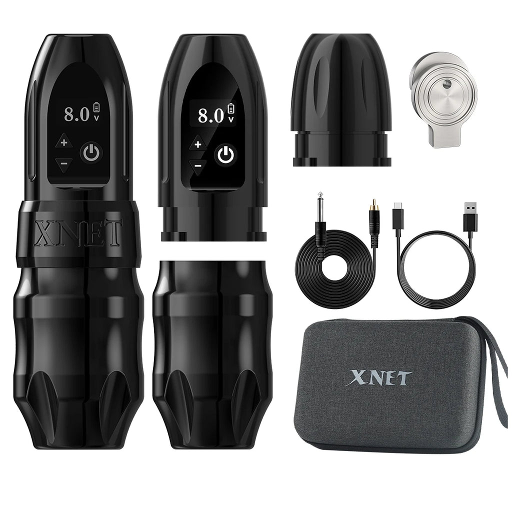 Titan 2024 Wireless Tattoo Machine Rotary Pen with Extra 38Mm Grip Coreless Motor Digital LCD Display for Artist Body