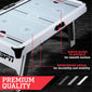 72'' Indoor High-Gloss Air Powered Hockey Arcade Game Table with Table Tennis Conversion Top, LED Scorer with Sounds, and Accessory Holder