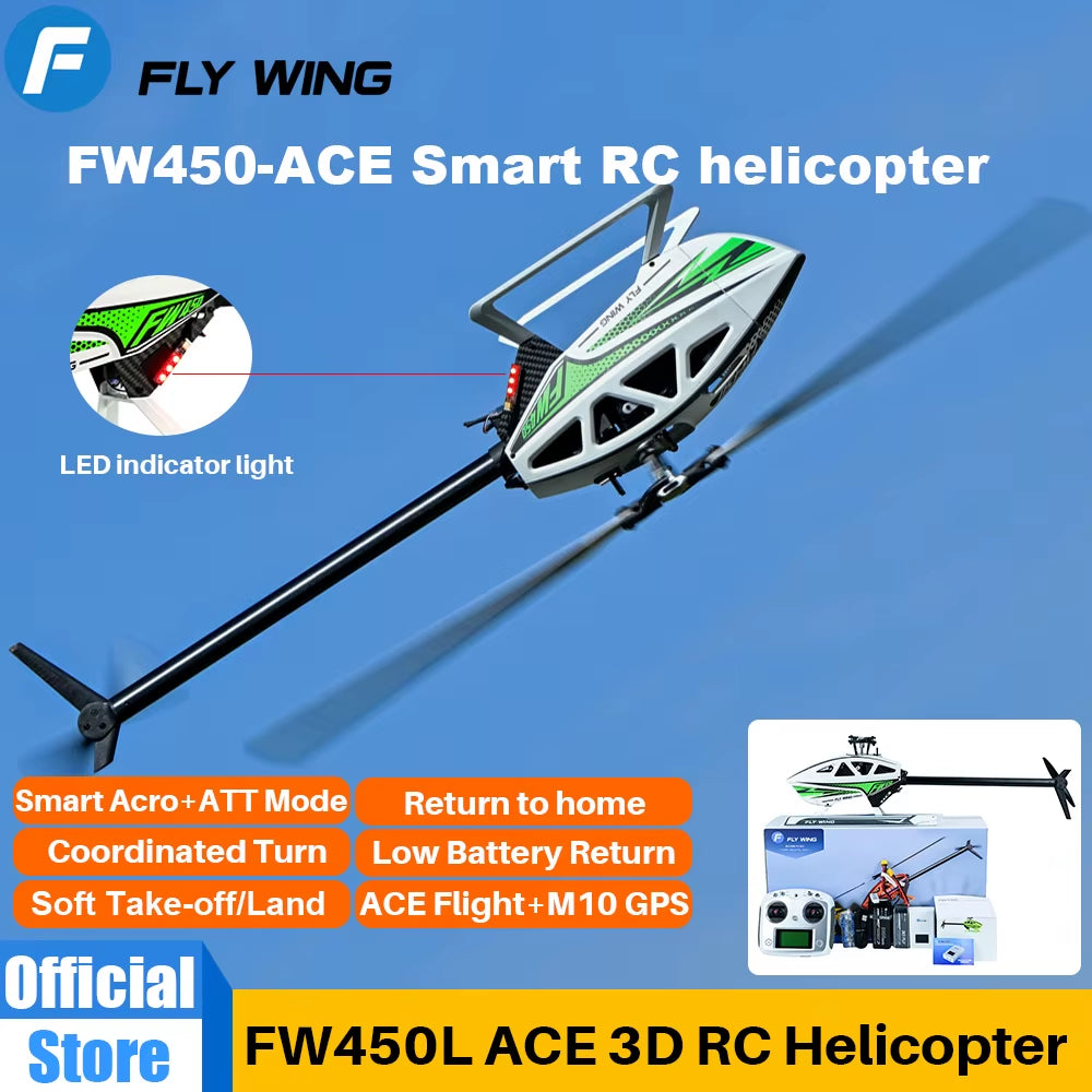 FW450 V3 RC Helicopter ACE Flight Controller FW450L V3 Smart Acro FBL Gyro Helicopter Brushless Motor Drone Quadcopter