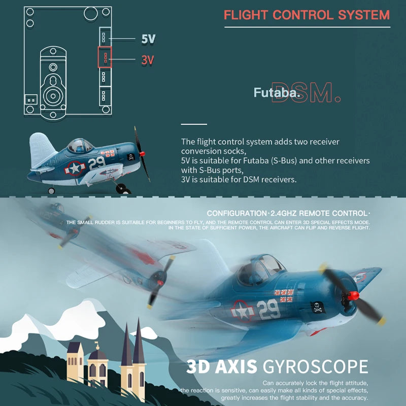 A500 2.4G RC Plane 4Channels Remote Control Flying Model Glider Airplane 1020 Brushed Motors EPP Foam Toys for Children