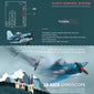 A500 2.4G RC Plane 4Channels Remote Control Flying Model Glider Airplane 1020 Brushed Motors EPP Foam Toys for Children