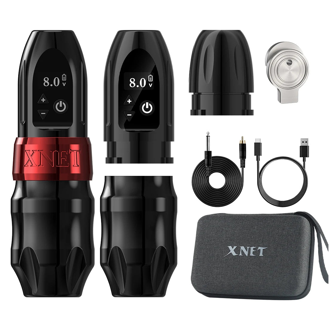 Titan 2024 Wireless Tattoo Machine Rotary Pen with Extra 38Mm Grip Coreless Motor Digital LCD Display for Artist Body