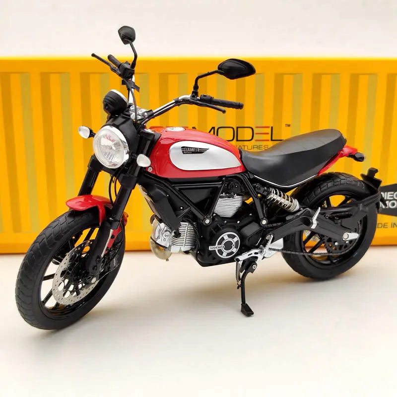 TSM 1:12 Diecast Models for D~Cati Scrambler Icon 803CC 2015 Rosso TSMMC004 Red Motorcycle Collection Toys Gift