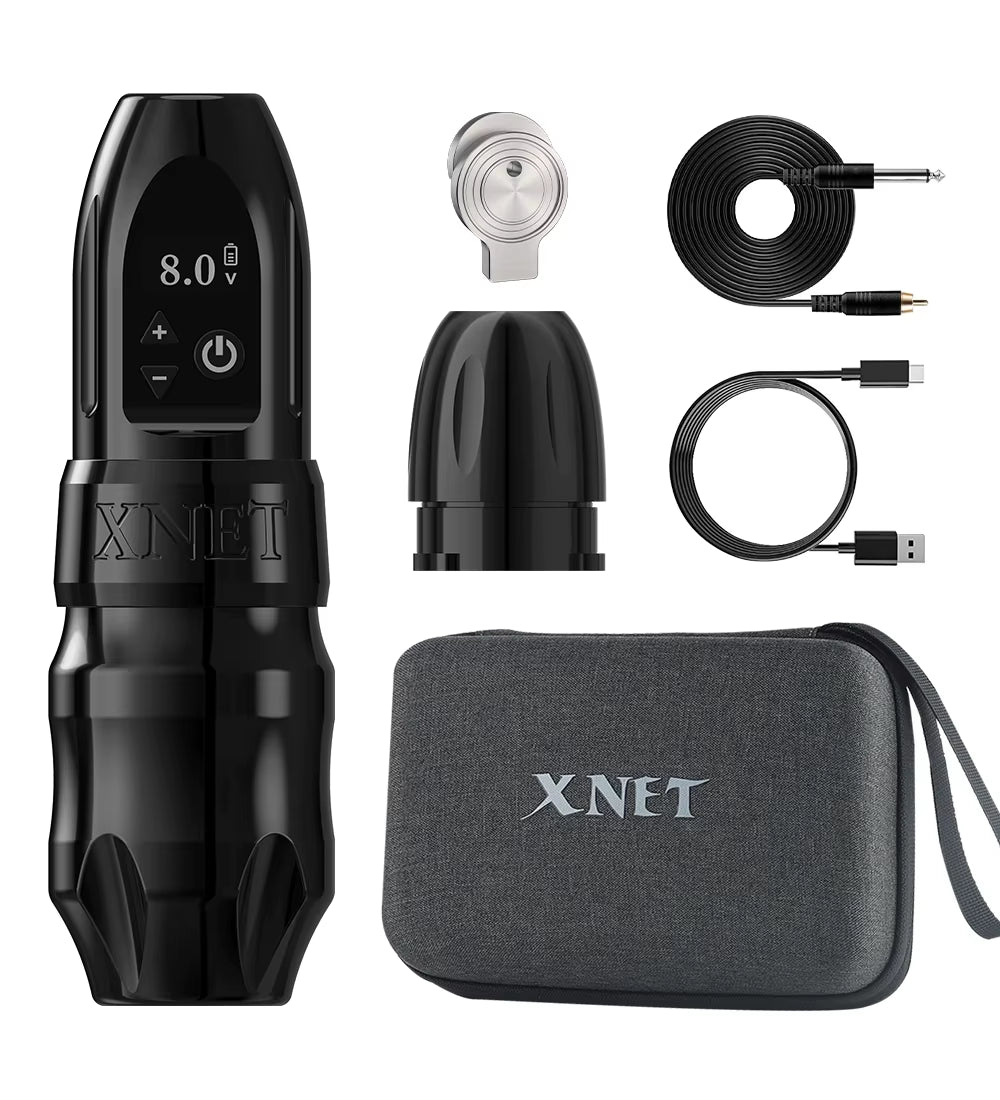 Titan 2024 Wireless Tattoo Machine Rotary Pen with Extra 38Mm Grip Coreless Motor Digital LCD Display for Artist Body