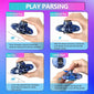 Flying Spinner Toy, Mini Flying Ball Toys,With 360 Fly Rotating UFO Fun Toy LED Light Flying Fidget Spinner Orb for Girls Boys Adult Indoor Outdoor,Blue