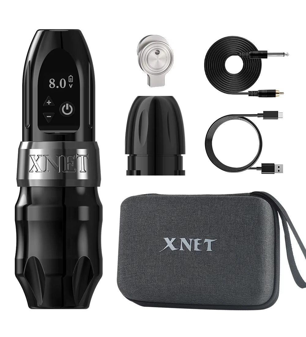 Titan 2024 Wireless Tattoo Machine Rotary Pen with Extra 38Mm Grip Coreless Motor Digital LCD Display for Artist Body