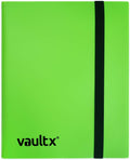 4 Pocket Trading Card Strap Binder, 160 Cards, Standard, 20 Side-Loading Pages, TCG (Green)