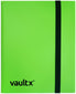 4 Pocket Trading Card Strap Binder, 160 Cards, Standard, 20 Side-Loading Pages, TCG (Green)
