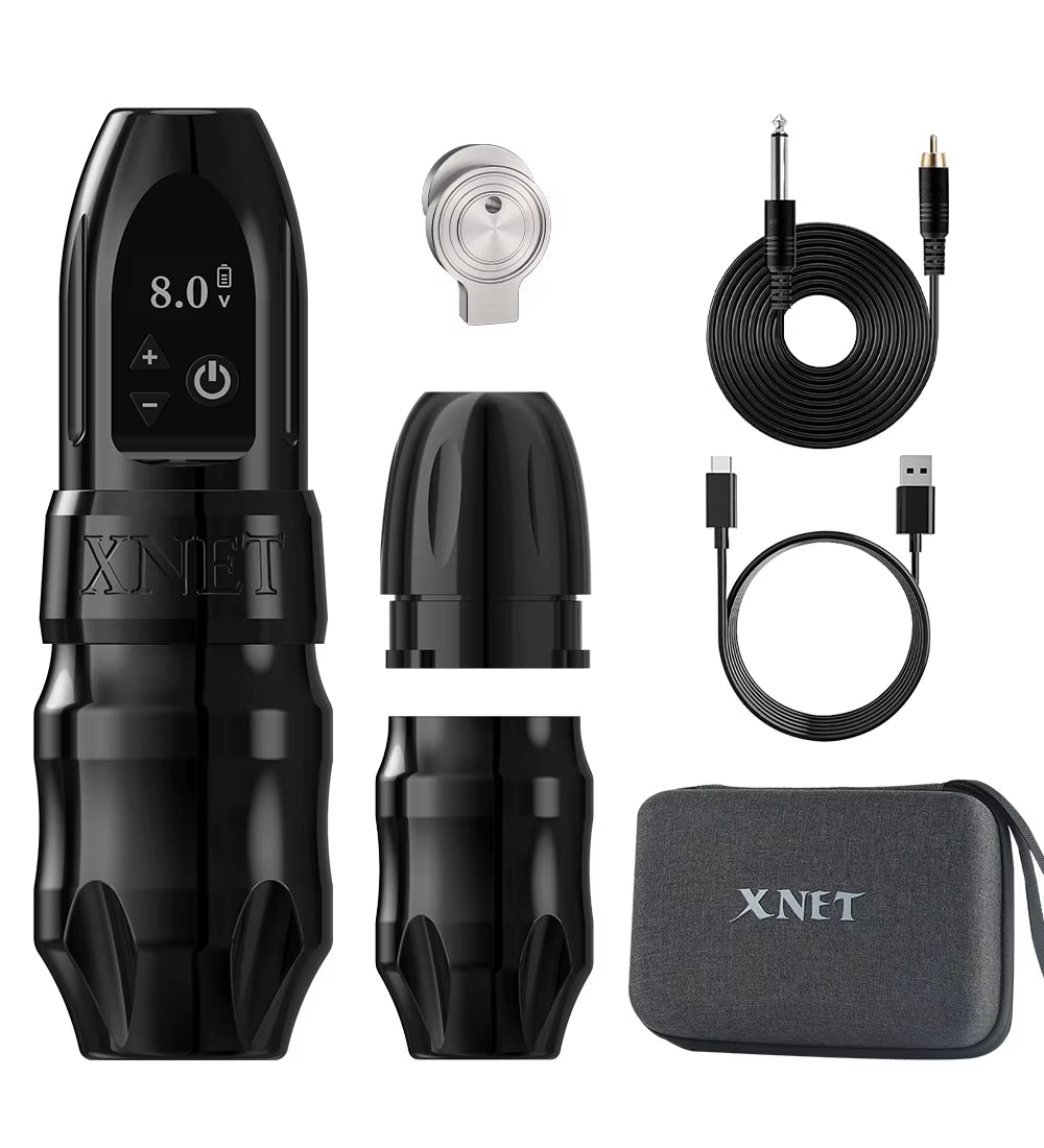 Titan 2024 Wireless Tattoo Machine Rotary Pen with Extra 38Mm Grip Coreless Motor Digital LCD Display for Artist Body