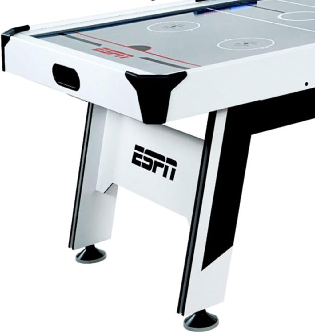 72'' Indoor High-Gloss Air Powered Hockey Arcade Game Table with Table Tennis Conversion Top, LED Scorer with Sounds, and Accessory Holder