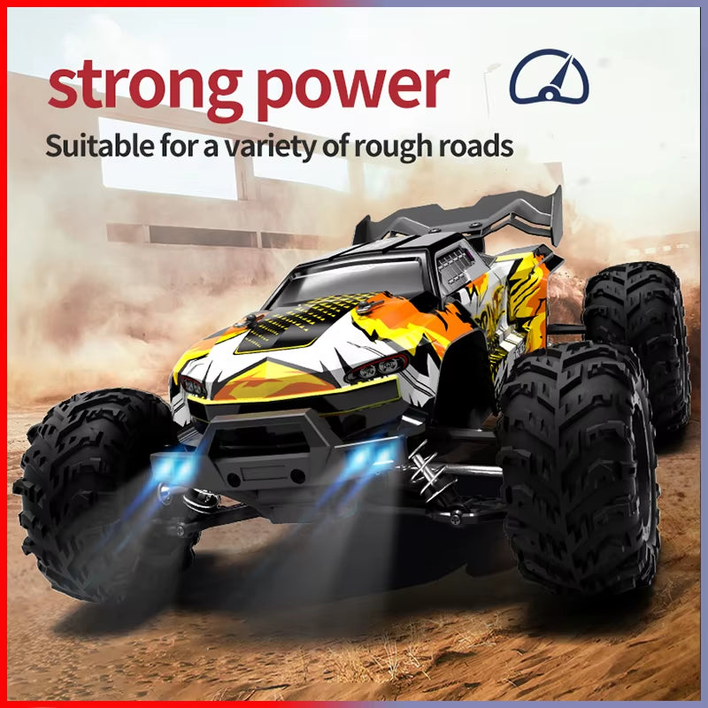 Rc Car off Road 4X4 High Speed 70KM/H Remote Control Car with LED Headlight Brushless 4WD 1/16 Monster Truck Toys for Boys Gift