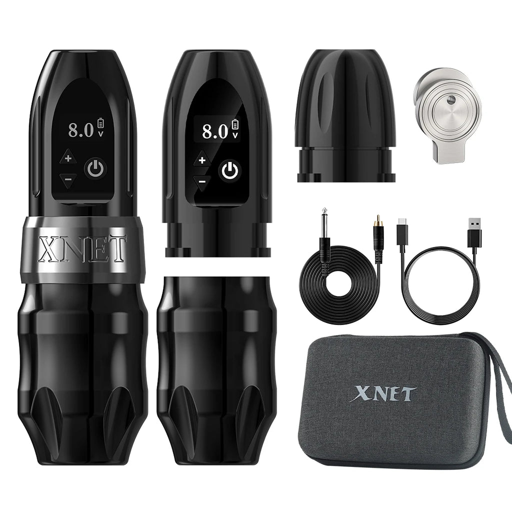 Titan 2024 Wireless Tattoo Machine Rotary Pen with Extra 38Mm Grip Coreless Motor Digital LCD Display for Artist Body