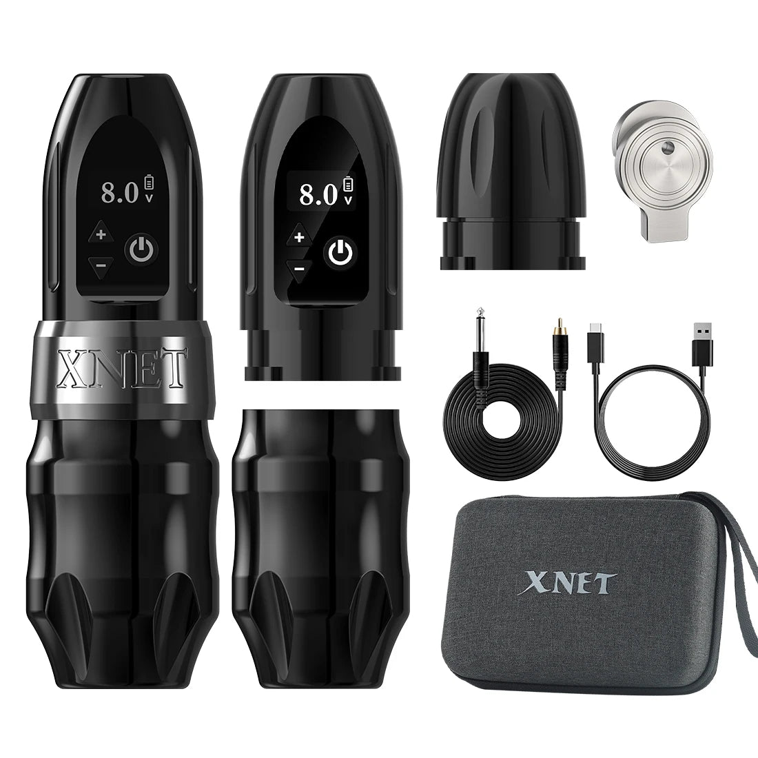 Titan 2024 Wireless Tattoo Machine Rotary Pen with Extra 38Mm Grip Coreless Motor Digital LCD Display for Artist Body