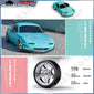 LD1804 RC Drift Car 1/18 Mazda Mx5 2.4G 2WD ESP Gyroscope LED Lights Full Scale Controlled Model Children Car Toys Gifts