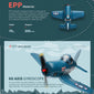 A500 2.4G RC Plane 4Channels Remote Control Flying Model Glider Airplane 1020 Brushed Motors EPP Foam Toys for Children