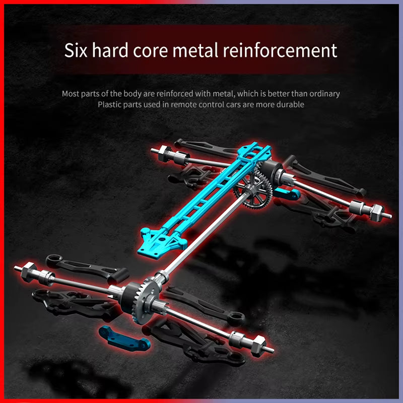 Rc Car off Road 4X4 High Speed 75KM/H Remote Control Car with LED Headlight Brushless 4WD 1/16 Monster Truck Toys for Boys Gift