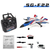 F22 RC Foam Plane 4 Channels 6G Auto Stabilization with 4K Camera Stunt Remote Control Airplanes Aircraft Toys for Children