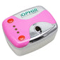 OPHIR Nail Art Tool 0.3Mm Airbrush Kit with Air Compressor for Nail Art Airbrushing Stencil & Bag & Cleaning Brush Set_Op-Na001P