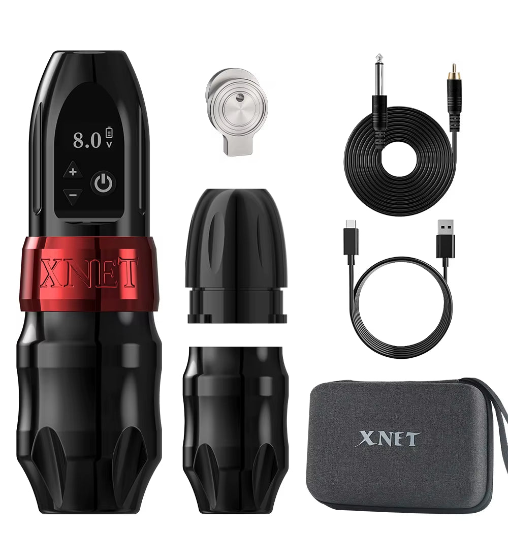 Titan 2024 Wireless Tattoo Machine Rotary Pen with Extra 38Mm Grip Coreless Motor Digital LCD Display for Artist Body