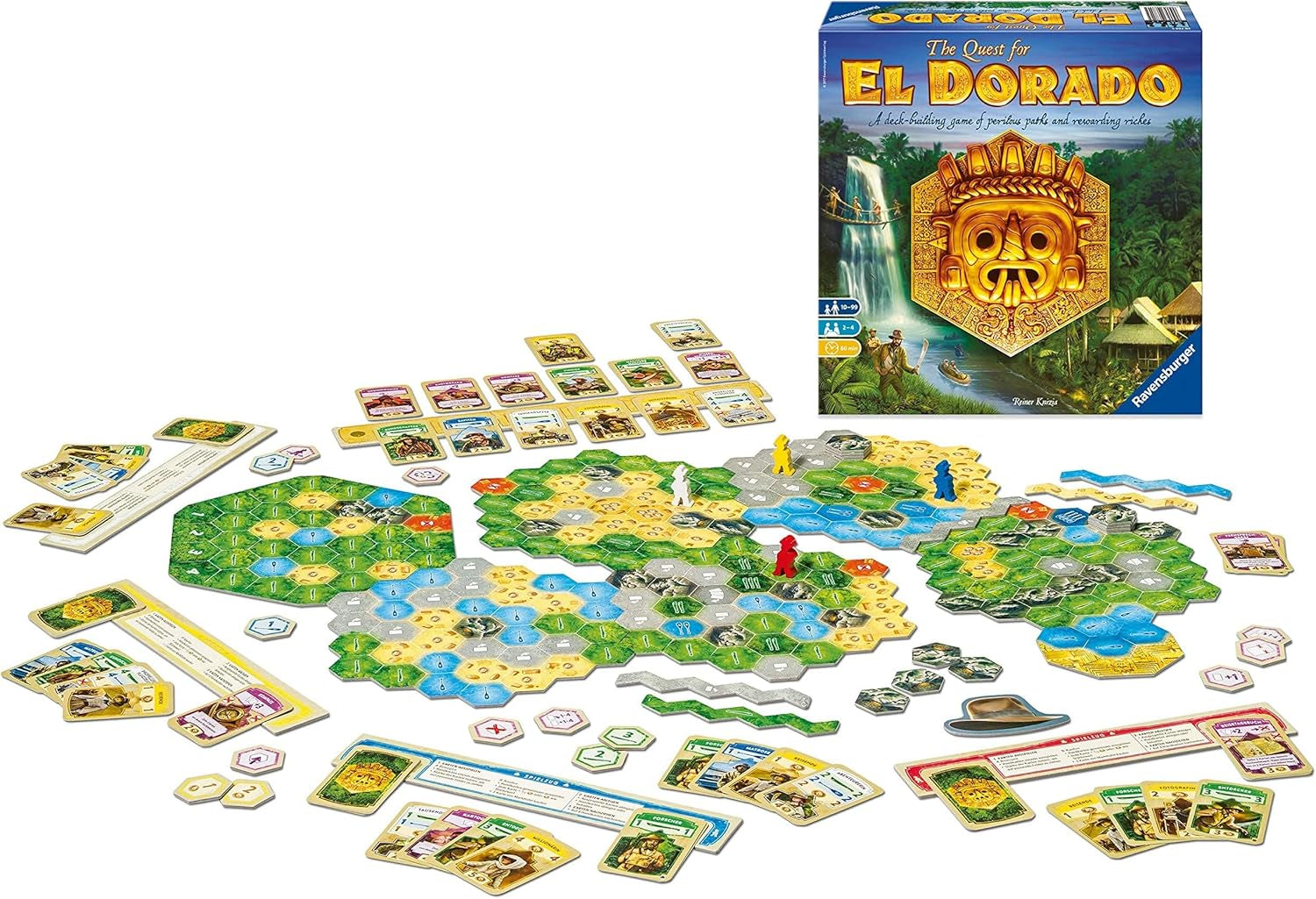 Ravensburger the Quest for El Dorado: Golden Temples Adventure Family Game - Engaging Brain Teaser | Ideal for Ages 10 & up | High Replay Value | Game of the Year 2017 Finalist