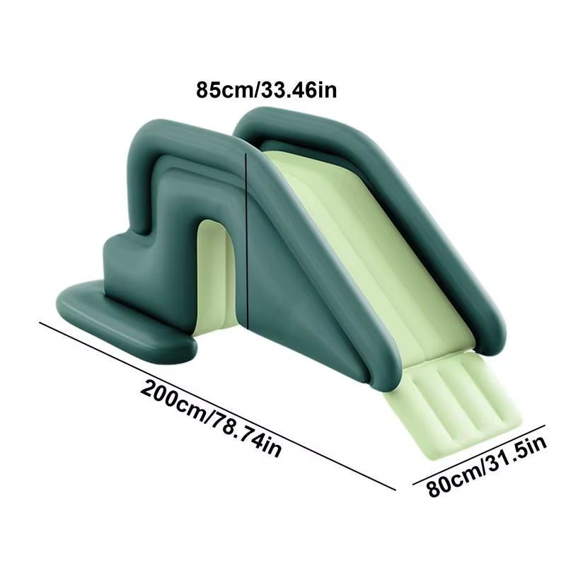 Inflatable Slide for above Ground Pools Anti-Tipping Slides for Outdoor Waterpark Fun Play Inflatable Sides Toys