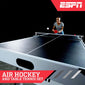 72'' Indoor High-Gloss Air Powered Hockey Arcade Game Table with Table Tennis Conversion Top, LED Scorer with Sounds, and Accessory Holder