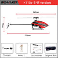 Wltoys XK K110S RC Helicopter BNF 2.4G 6CH 3D 6G System Brushless Motor RC Quadcopter Remote Control Drone Toys for Kids Gifts