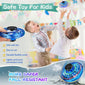 Flying Spinner Toy, Mini Flying Ball Toys,With 360 Fly Rotating UFO Fun Toy LED Light Flying Fidget Spinner Orb for Girls Boys Adult Indoor Outdoor,Blue
