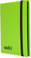 4 Pocket Trading Card Strap Binder, 160 Cards, Standard, 20 Side-Loading Pages, TCG (Green)