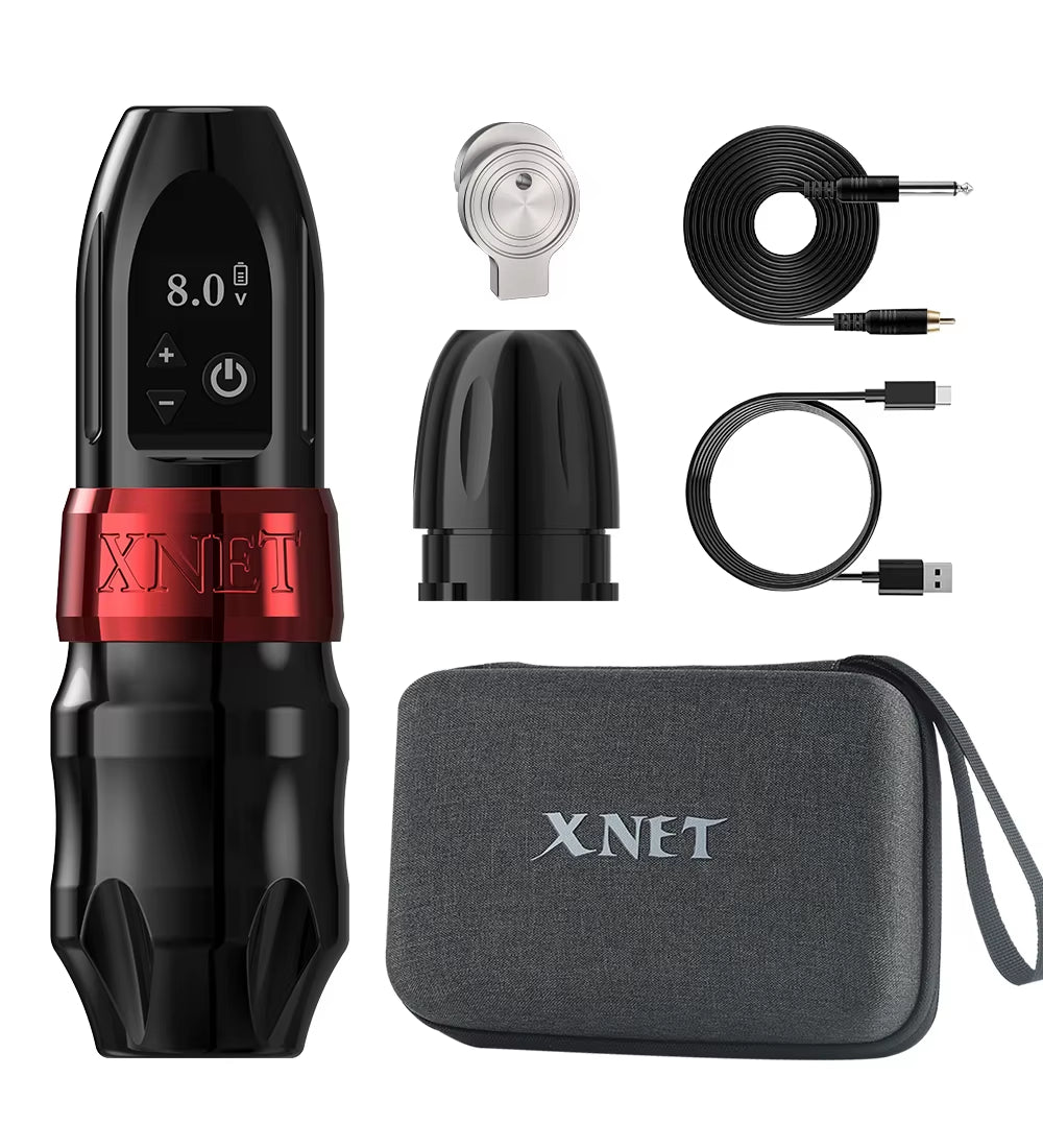 Titan 2024 Wireless Tattoo Machine Rotary Pen with Extra 38Mm Grip Coreless Motor Digital LCD Display for Artist Body