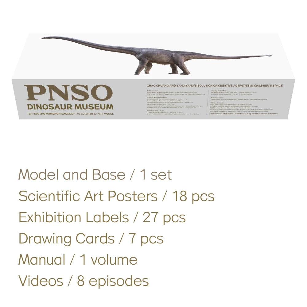 Dinosaur Museums Series New ER-MA the Mamenchisaurus 1:45 Scientific Art Models