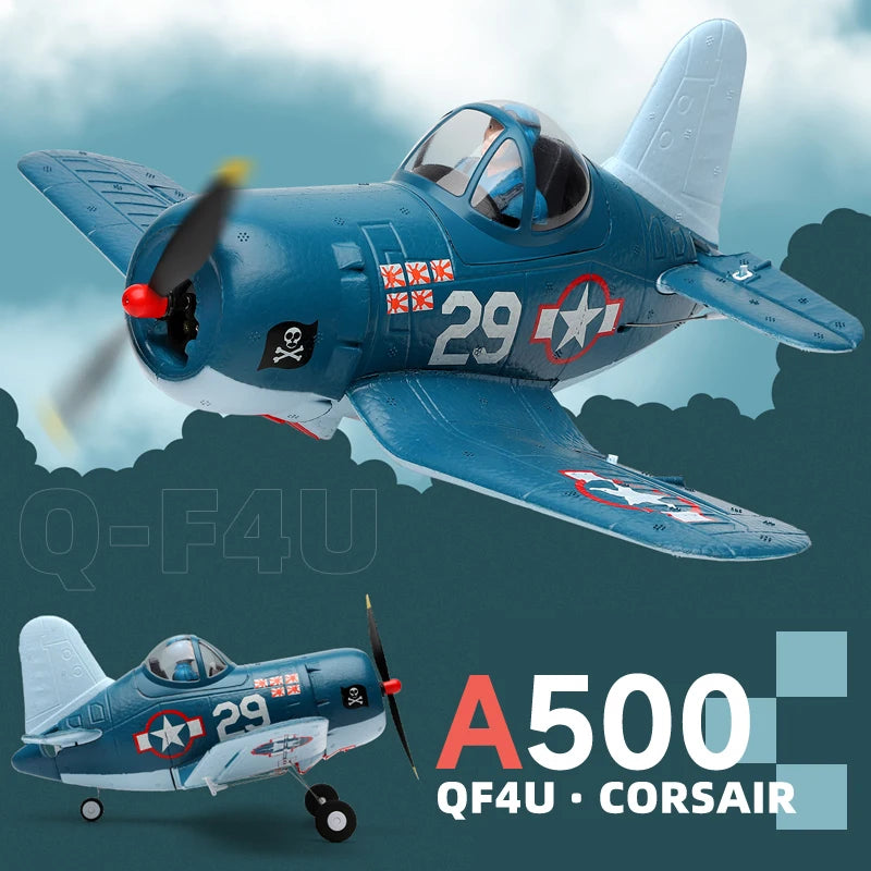 A500 2.4G RC Plane 4Channels Remote Control Flying Model Glider Airplane 1020 Brushed Motors EPP Foam Toys for Children