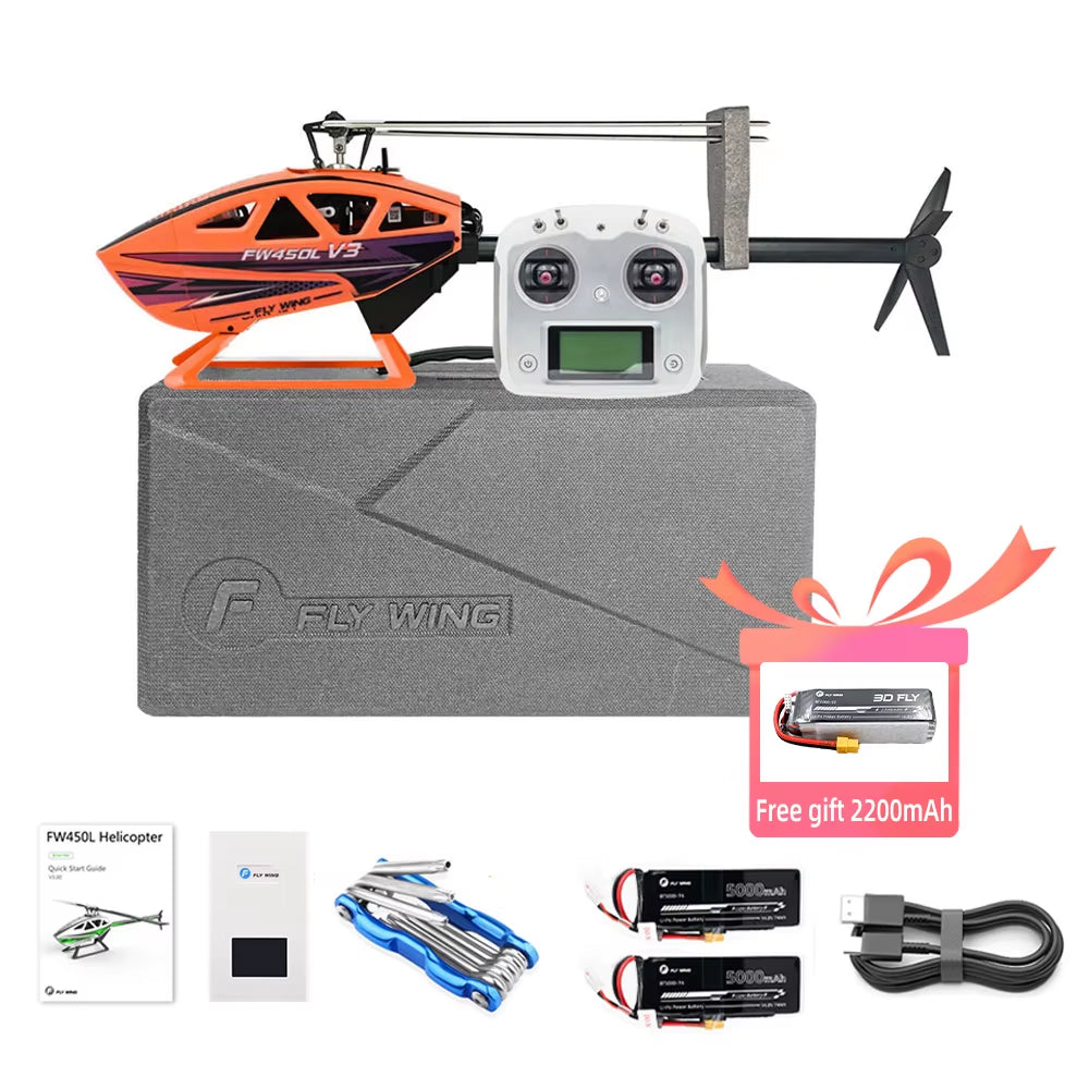 FW450 V3 RC Helicopter ACE Flight Controller FW450L V3 Smart Acro FBL Gyro Helicopter Brushless Motor Drone Quadcopter
