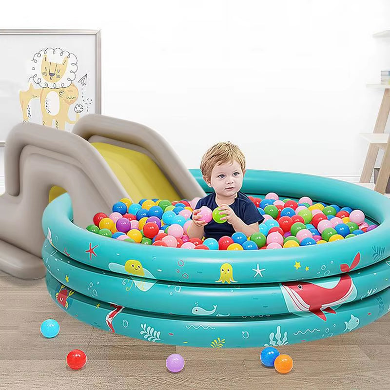 Inflatable Slide for above Ground Pools Anti-Tipping Slides for Outdoor Waterpark Fun Play Inflatable Sides Toys