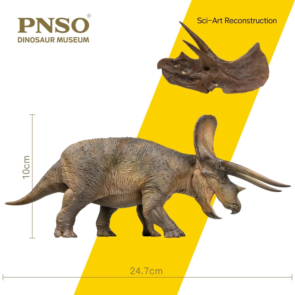Dinosaur Museums Series:New Doyle the Triceratops 1:35 Scientific Art Model