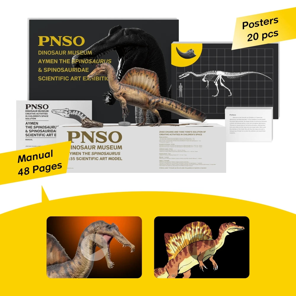 Dinosaur Museums Series:19Aymen the Spinosaurus 1:35 Scientific Art Model