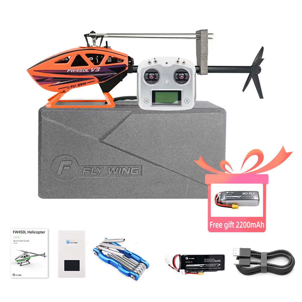 FW450 V3 RC Helicopter ACE Flight Controller FW450L V3 Smart Acro FBL Gyro Helicopter Brushless Motor Drone Quadcopter