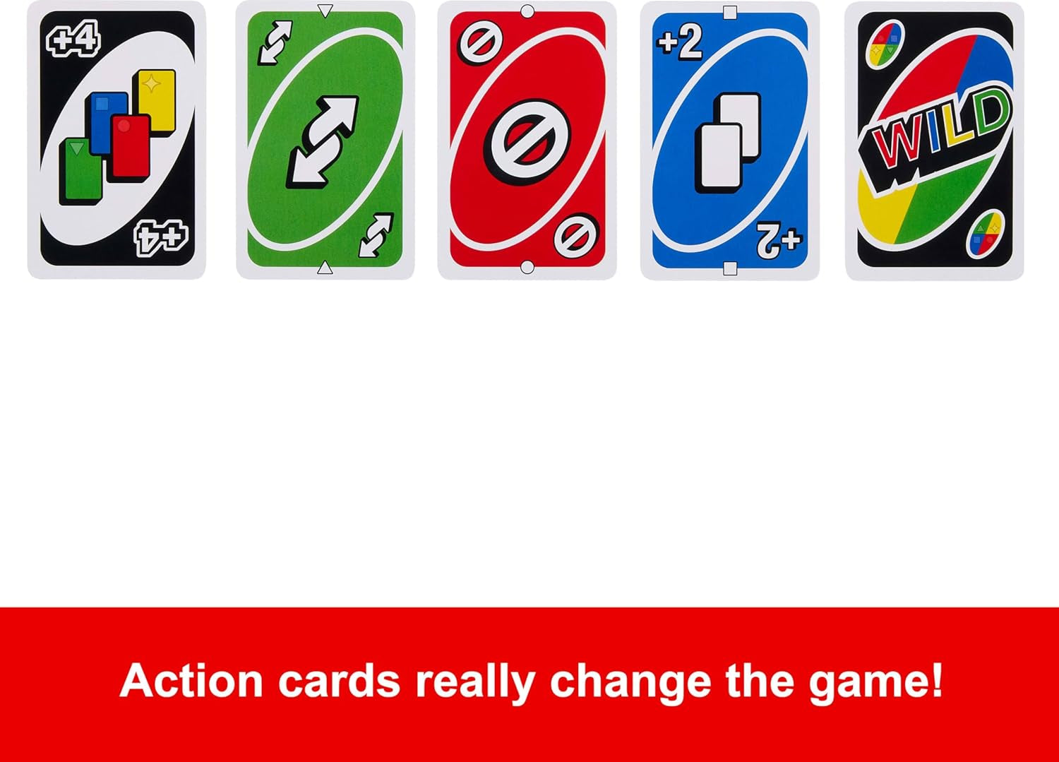 Mattel Games UNO Card Game for Kid, Adult & Family Nights & Parties, Travel & Vacations, Color Blind Accessible & Customizable Deck (Amazon Exclusive)